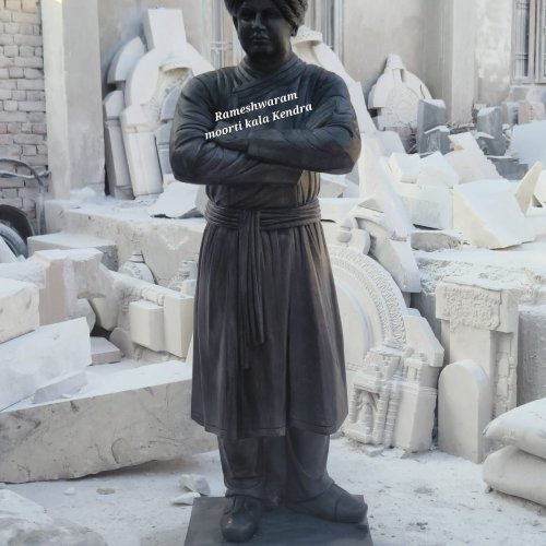 Black Marble Swami Vivekanand Statue