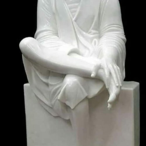 White Marble Sai Baba Statue