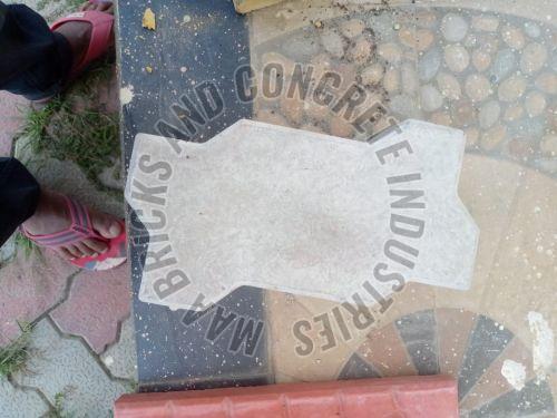 80mm Grey Concrete Zig Zag Paver Blocks