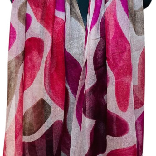 Silk Wool Printed Ladies Stole