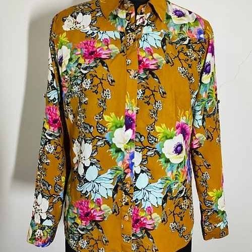 Modal Satin Women Floral Print Tunic