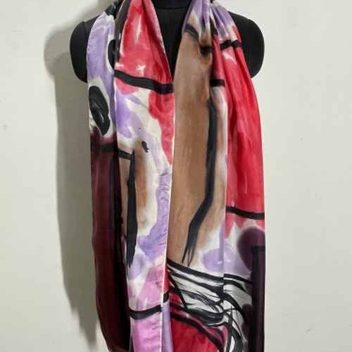 Silk Hand Printed Premium Fabric Stole