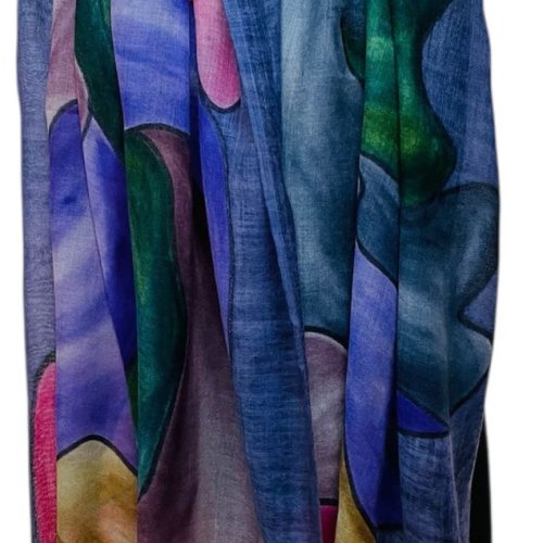 Wool Hand Printed Handcrafted Scarves