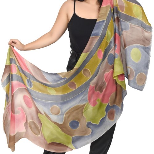 Wool Hand Printed Luxury Feel Scarves