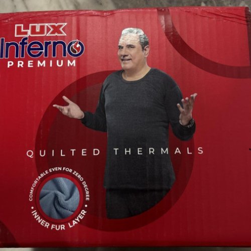 Mens Lux Inferno Premium Quilted Thermals Wear