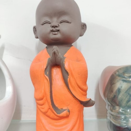 Baby Monk Idol Polyresin Namaste Buddha