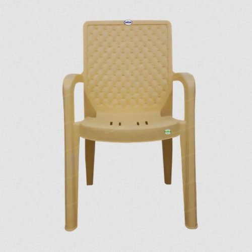 Beige Plastic Outdoor Chair
