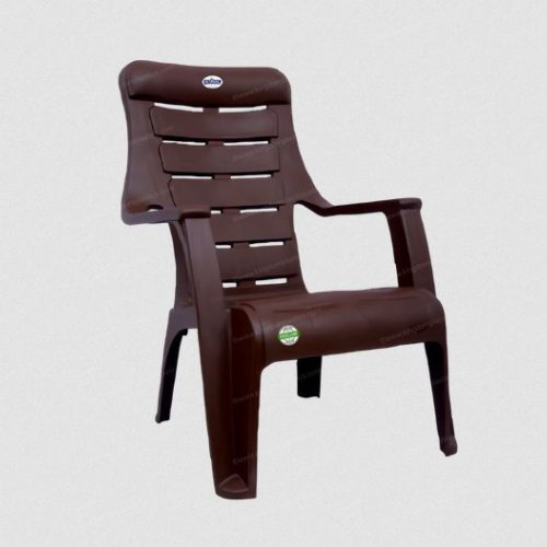 Dark Brown Plastic Arm Chair