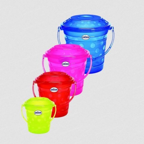 Frosty Transparent Bucket with Lid