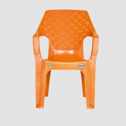 Orange Plastic Arm Chair