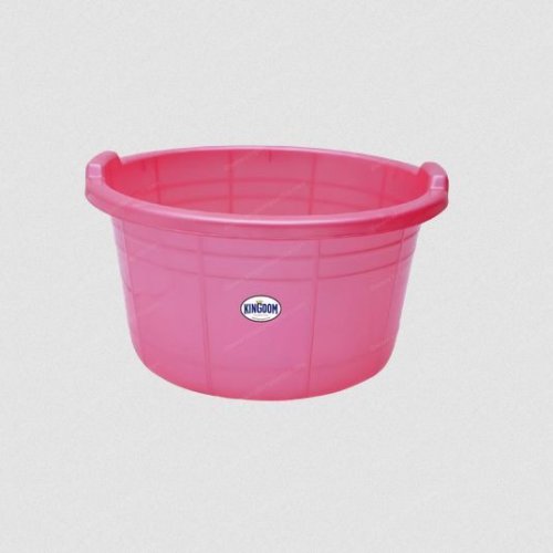 Pink Round Plastic Tub