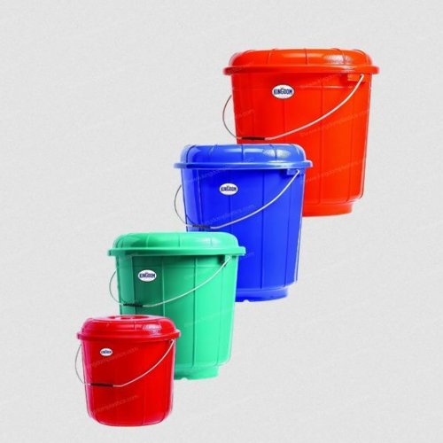 Plastic Bucket With Steel Handle