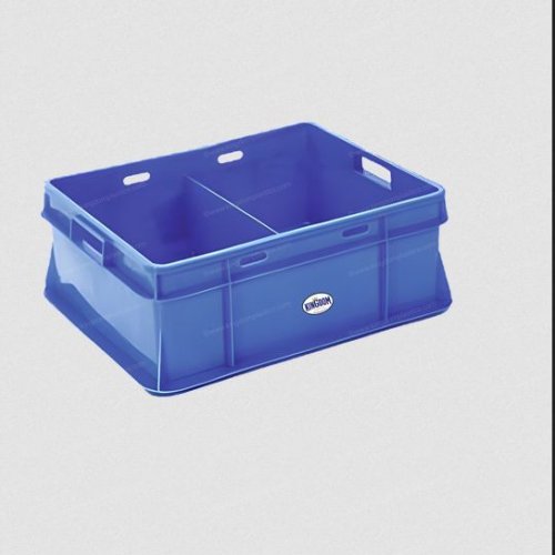 Rectangular Blue Plastic Dairy Crate