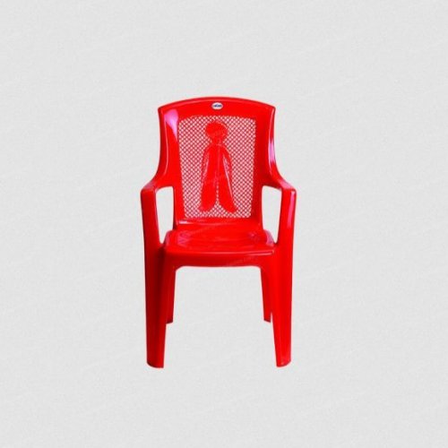 Red Plastic Kids Chair