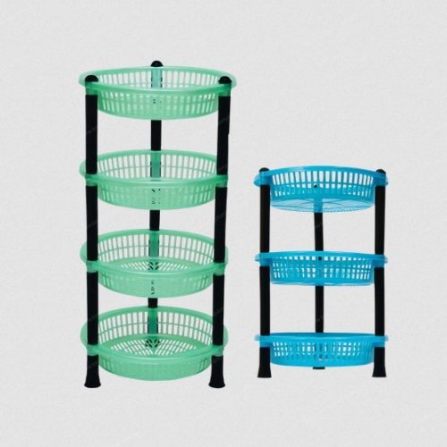 Round Multipurpose Plastic Storage Rack Organiser