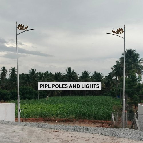 Single Arm Peacock Design Pole