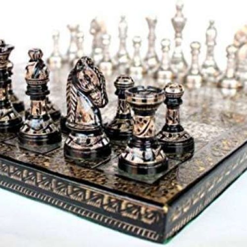 Premium Brass Chess Board Game Set