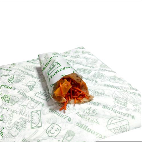 120GSM Food Grade Ink Printed One Side Coated Butter Paper