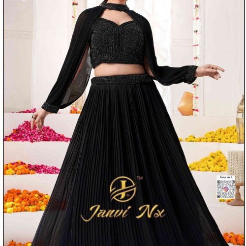 Majestic Velvet Crafted Wedding Lehenga