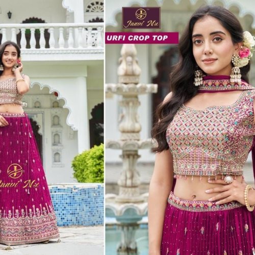 Premium Bridal Georgette Embroidered Lehanga Choli Set