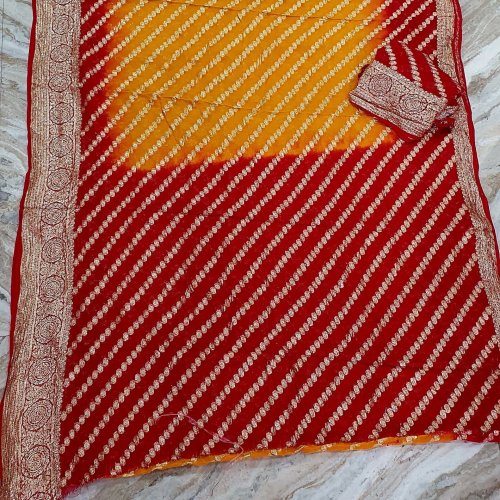 Rajasthani Designer Lehriya Saree