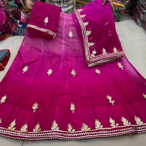 Rani Pink Design Semi Stitched Lehenga Choli