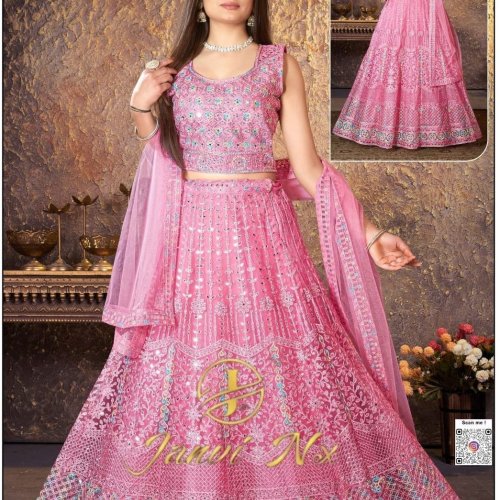 Rich Finish Gorgette Net Designer Bridal Choli