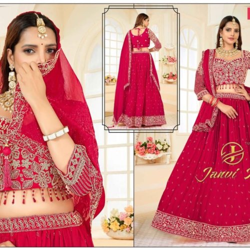 Soft Georgette Heavy Embroidery Lehenga