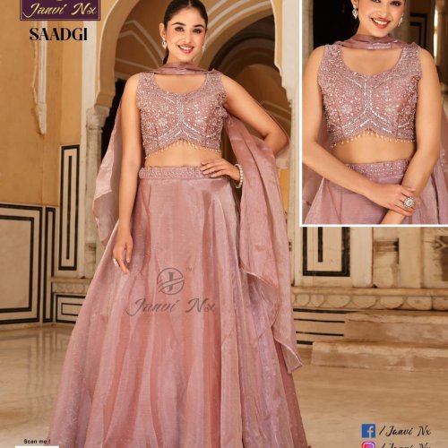 Velvet Rich Heavy Work Net Lehanga Choli