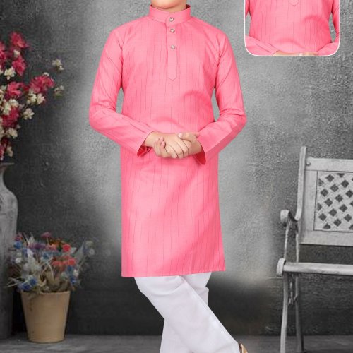 Kids Lurex Kurta Set