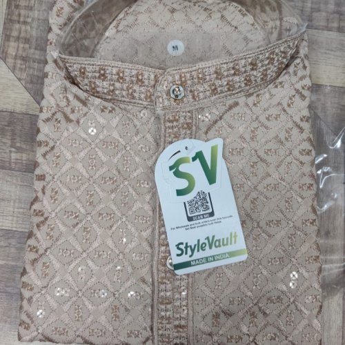 Mens Chicken Emboridery Kurta