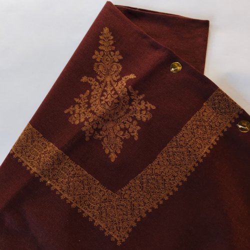 Premium Mussar Single Thread Embroidered Head Scarf