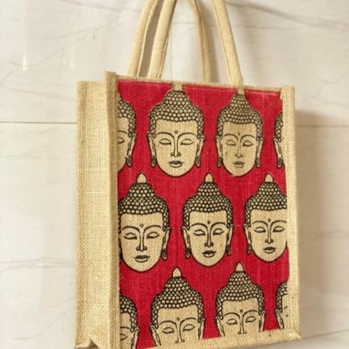 Printed Jute Carry Bag