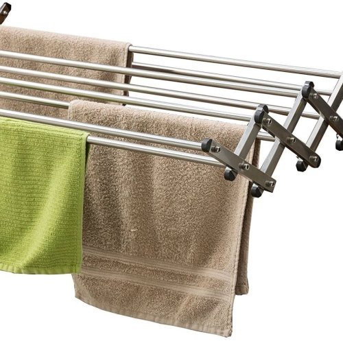 24 Inch Foldable Wall Mounted Cloth Drying Stand