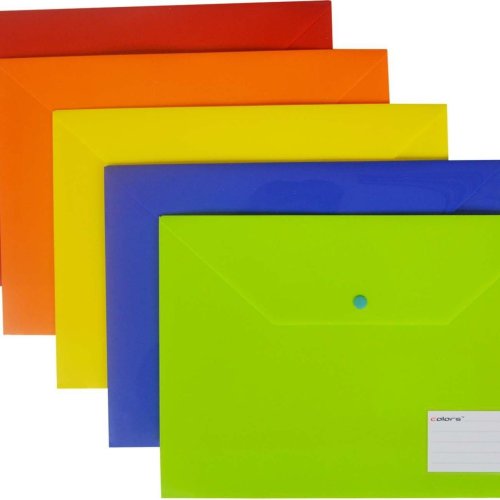 Multi Color Button File Folder