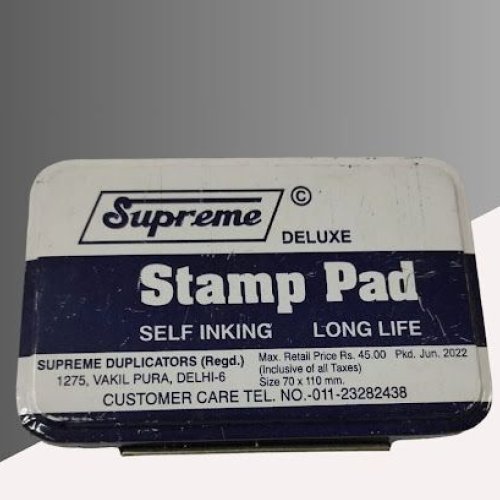 Supreme Metal Deluxe Blue Stamp Pad