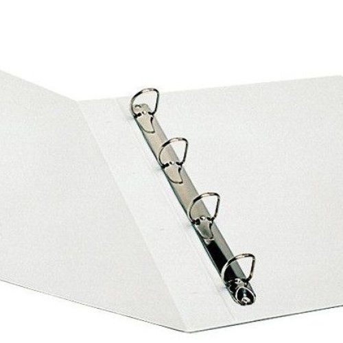 White Plastic A4 Ring Binder