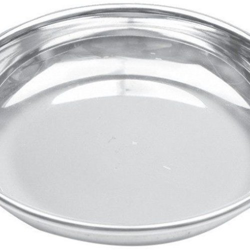 Stainless Steel Round Halwa Plate