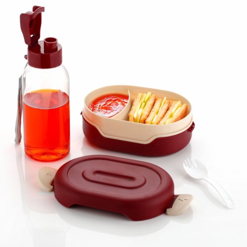 Food Storage Lunch Box with Bottle