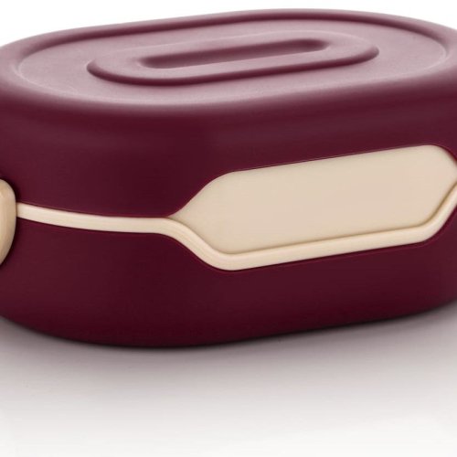 Maroon Plastic Food Lunch Box