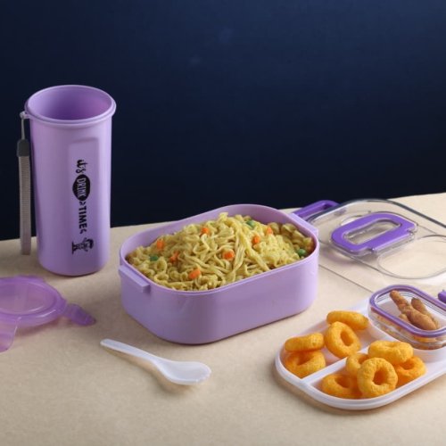 Microwave Safe Lunch Box with Bottle