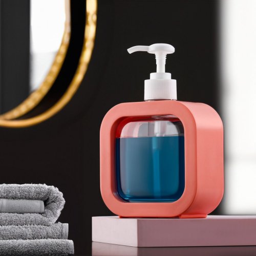 Pink Liquid Soap Dispenser