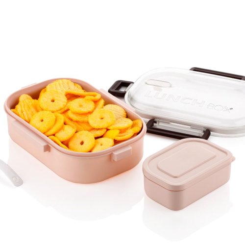 Pink Plastic Lunch Box
