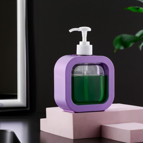 Purple Liquid Soap Dispenser
