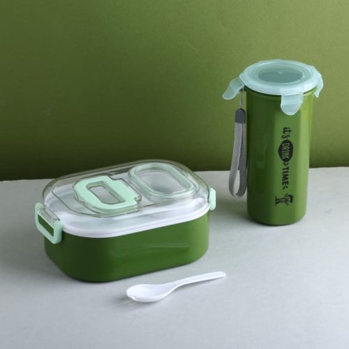 Travel Lunch Box and Bottle Set