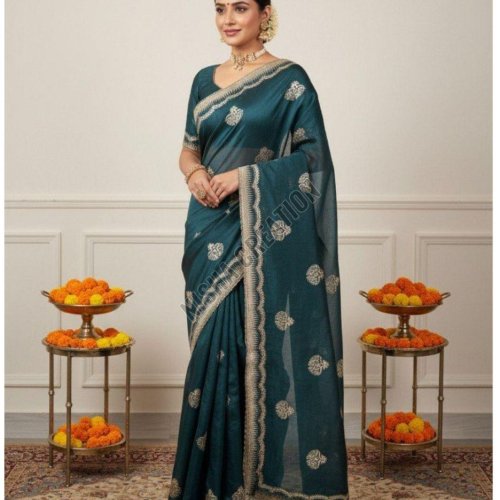 Classic Embroidery Silk Sarees