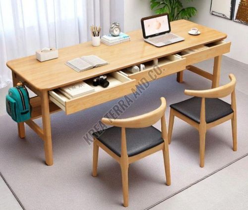 2 Seater Wooden Study Table
