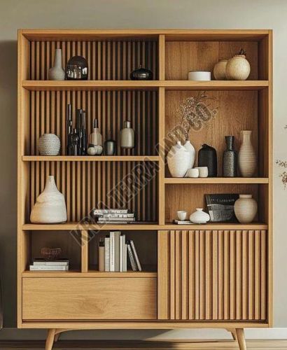 Brown Modern Wooden Bookshelf
