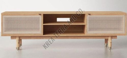 Standing Cane Teakwood Cabinet TV Unit