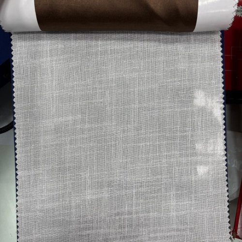 Grey Blackout Emboss Curtain Fabric